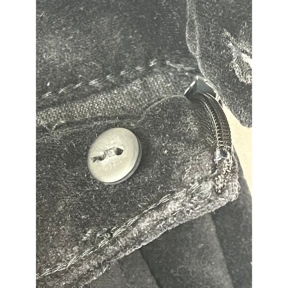 J. Jill black velour pants with side zipper, size 10 - Picture 5 of 10